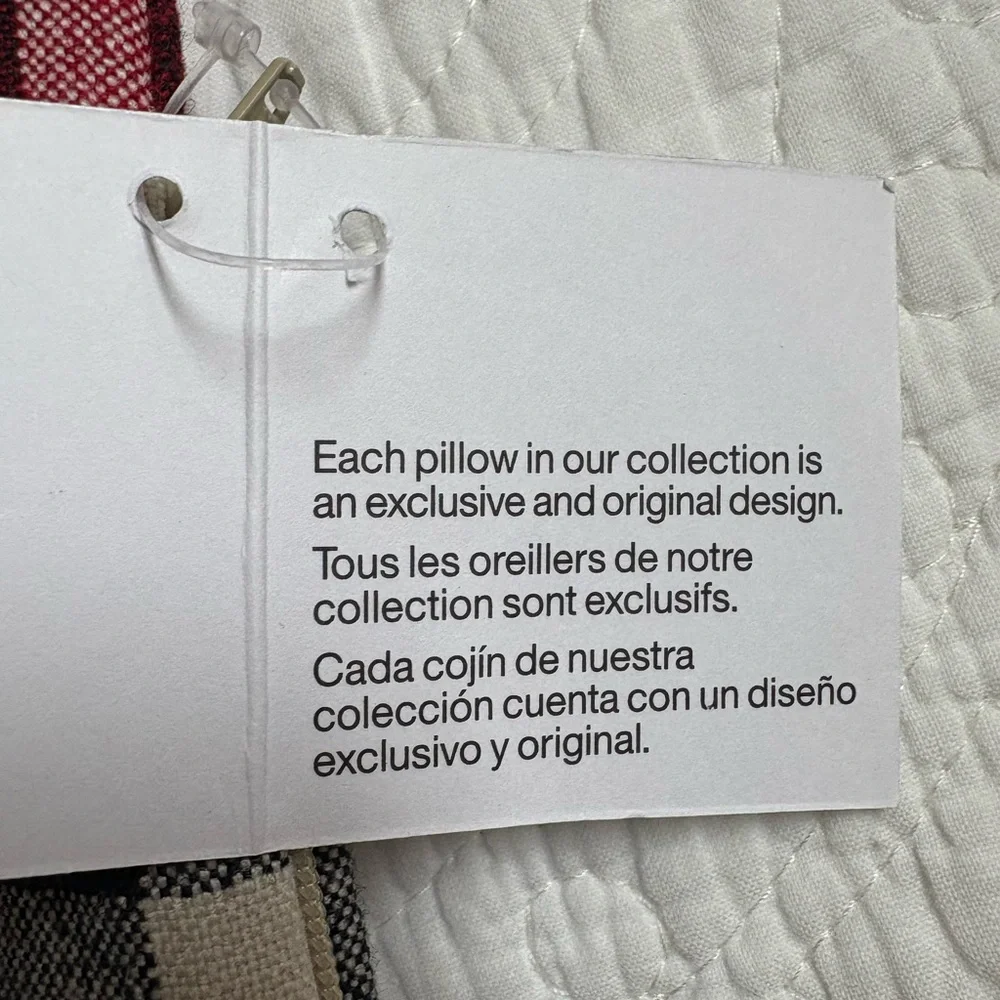 Crate and Barrel bolster pillow cover